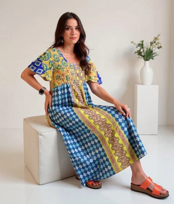Corinne | Robe Bohème Colorée