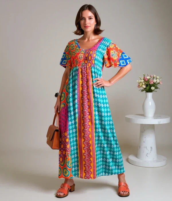 Corinne | Robe Bohème Colorée