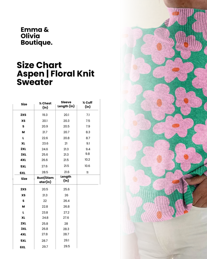 Aspen | Floral Knit Sweater