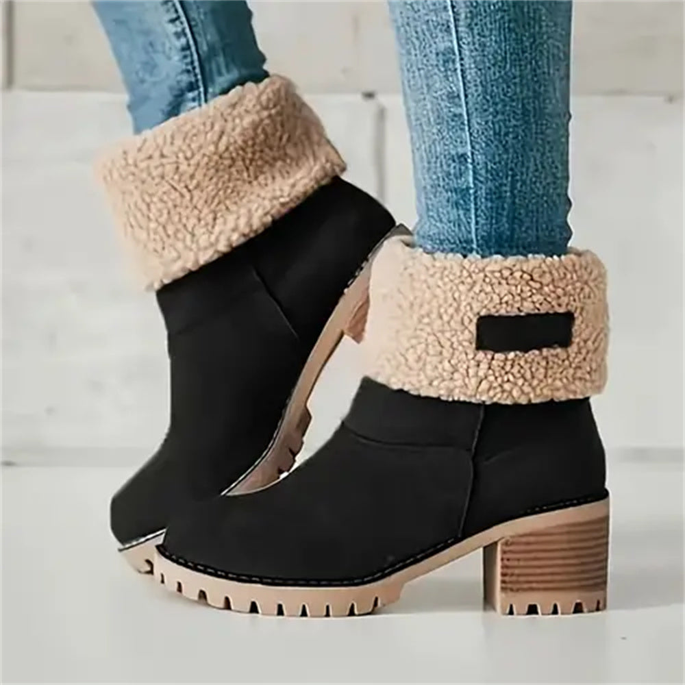Bottes Debbs imperméables doublées de laine douce pour femme