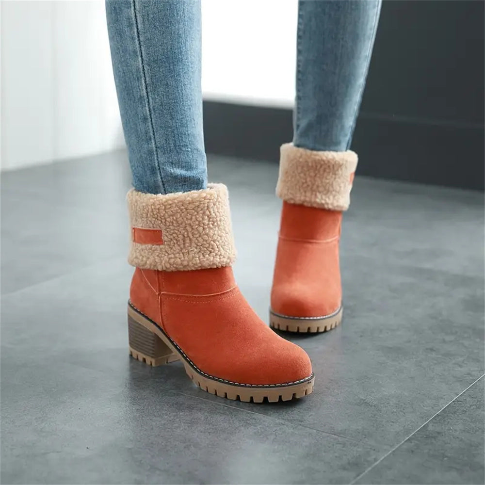 Bottes Debbs imperméables doublées de laine douce pour femme