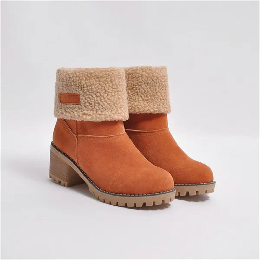 Bottes Debbs imperméables doublées de laine douce pour femme