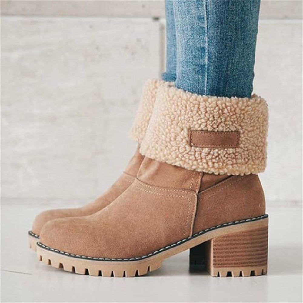 Bottes Debbs imperméables doublées de laine douce pour femme