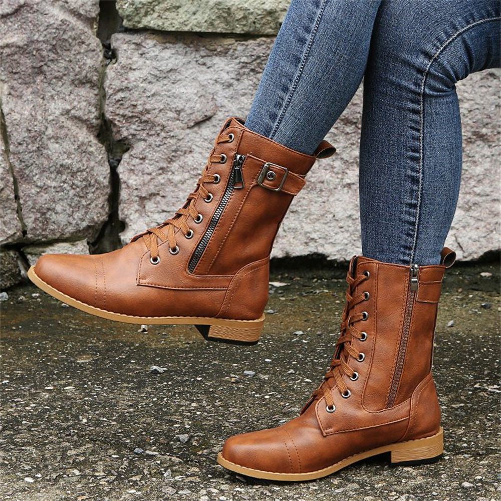 Bottes orthopédiques à fermeture éclair latérale Erica Toe