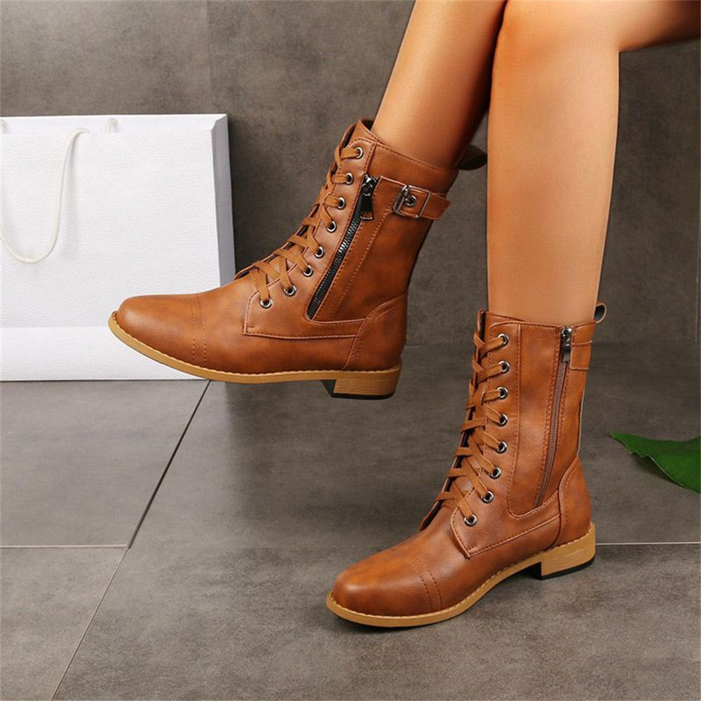 Bottes orthopédiques à fermeture éclair latérale Erica Toe