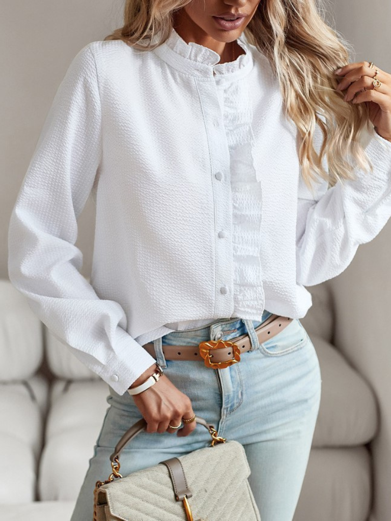 KELLY RUFFLE BLOUSE