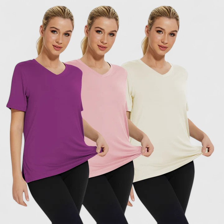 Samantha | Camiseta Cómoda (Paquete de 3)