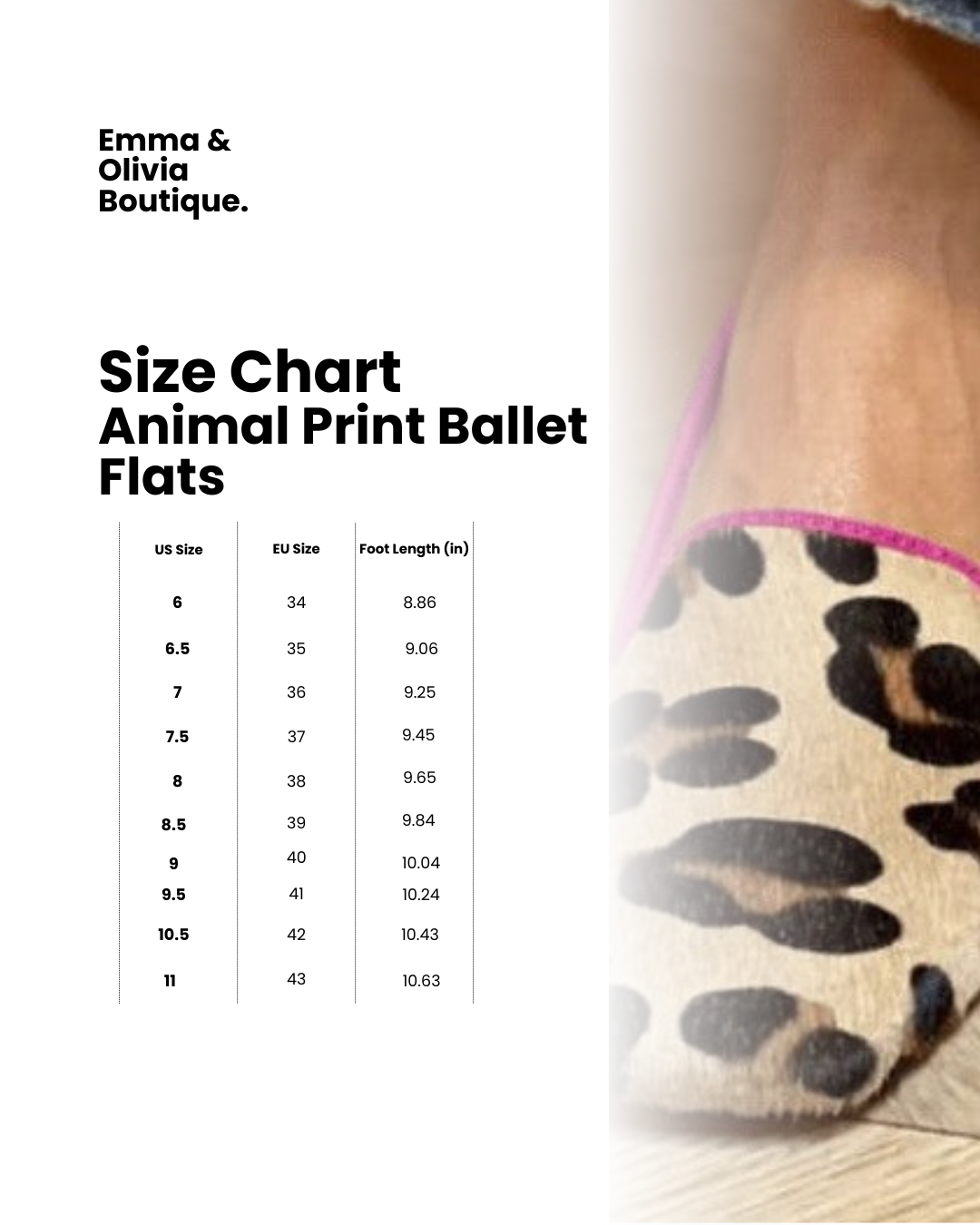 CHIC ANIMAL PRINT BALLET FLATS