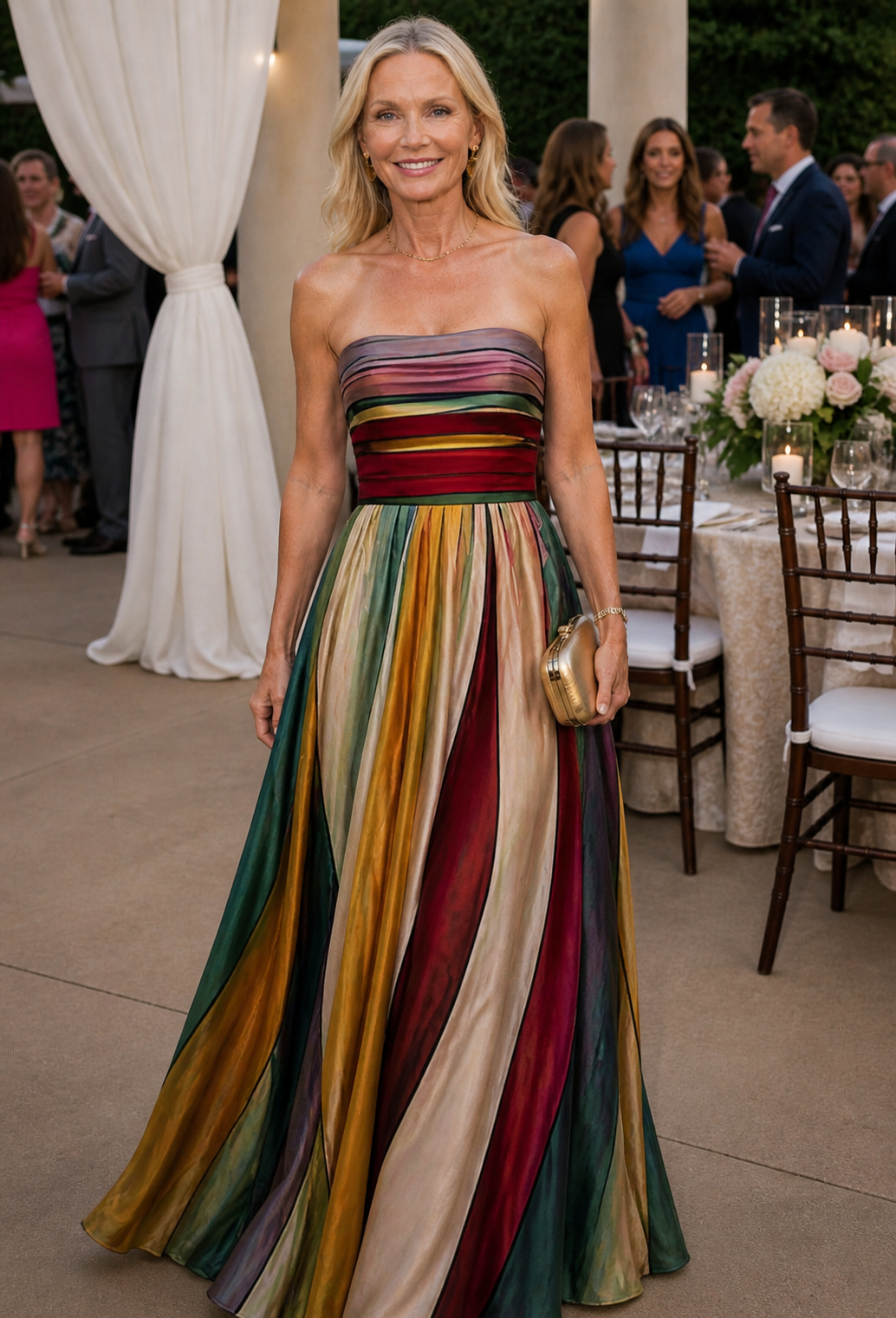 Effortless Strapless A-Line Dress