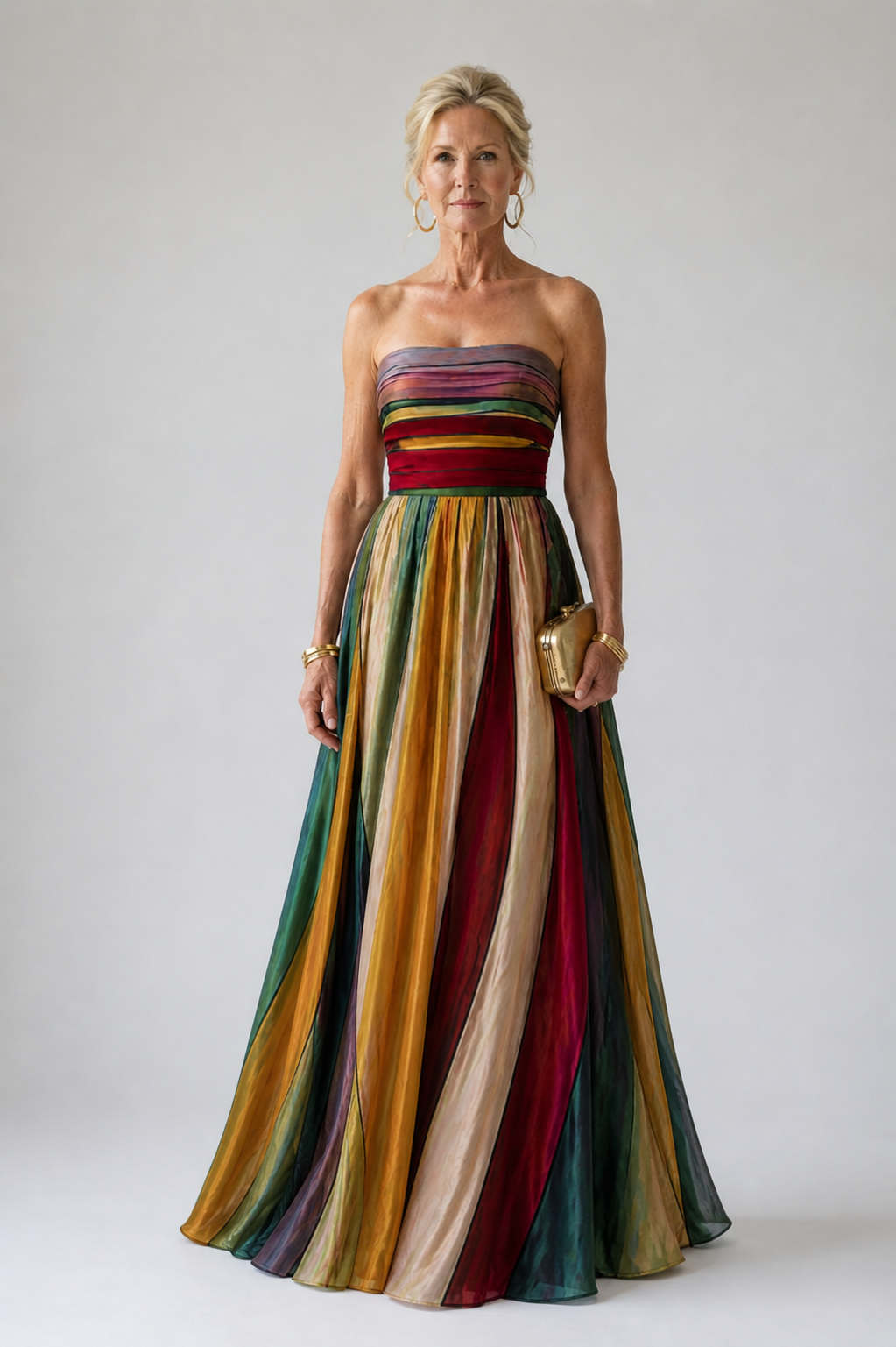 Effortless Strapless A-Line Dress