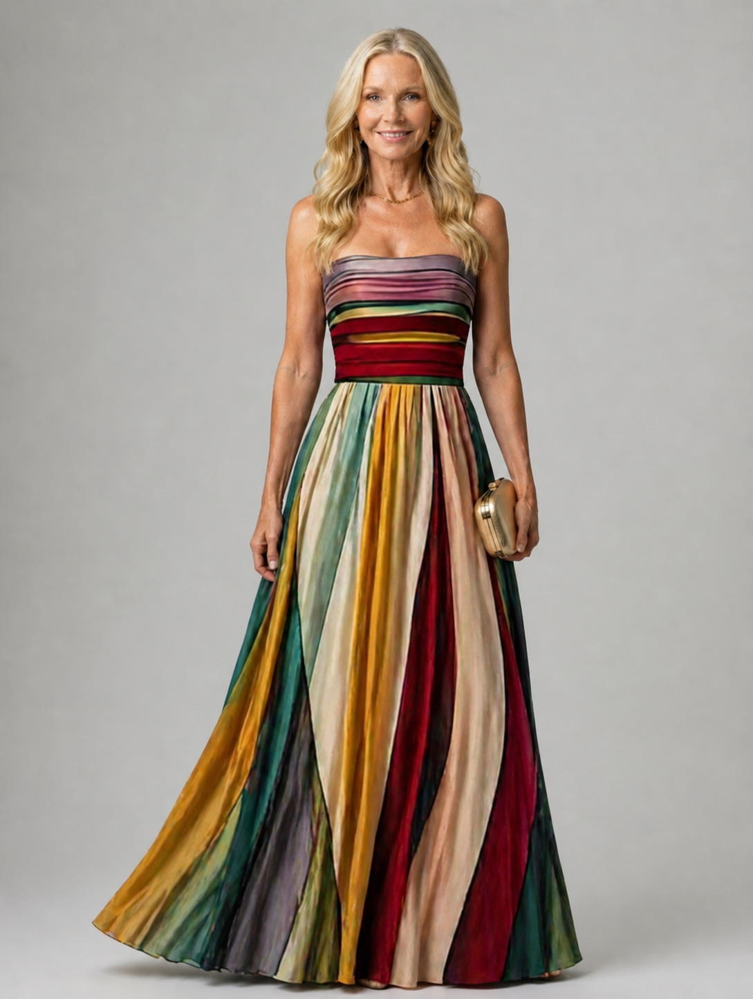 Effortless Strapless A-Line Dress