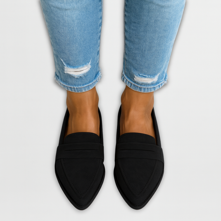 Nadia - Elegant suede loafers for a modern and sophisticated look