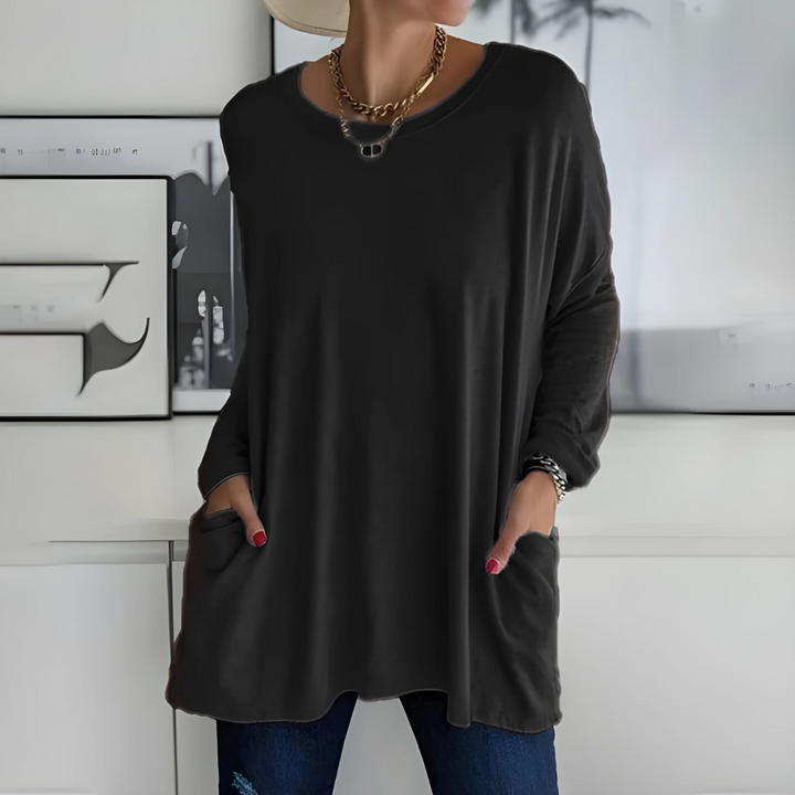 Sabrina | Relaxed Pocket Knit Sweater