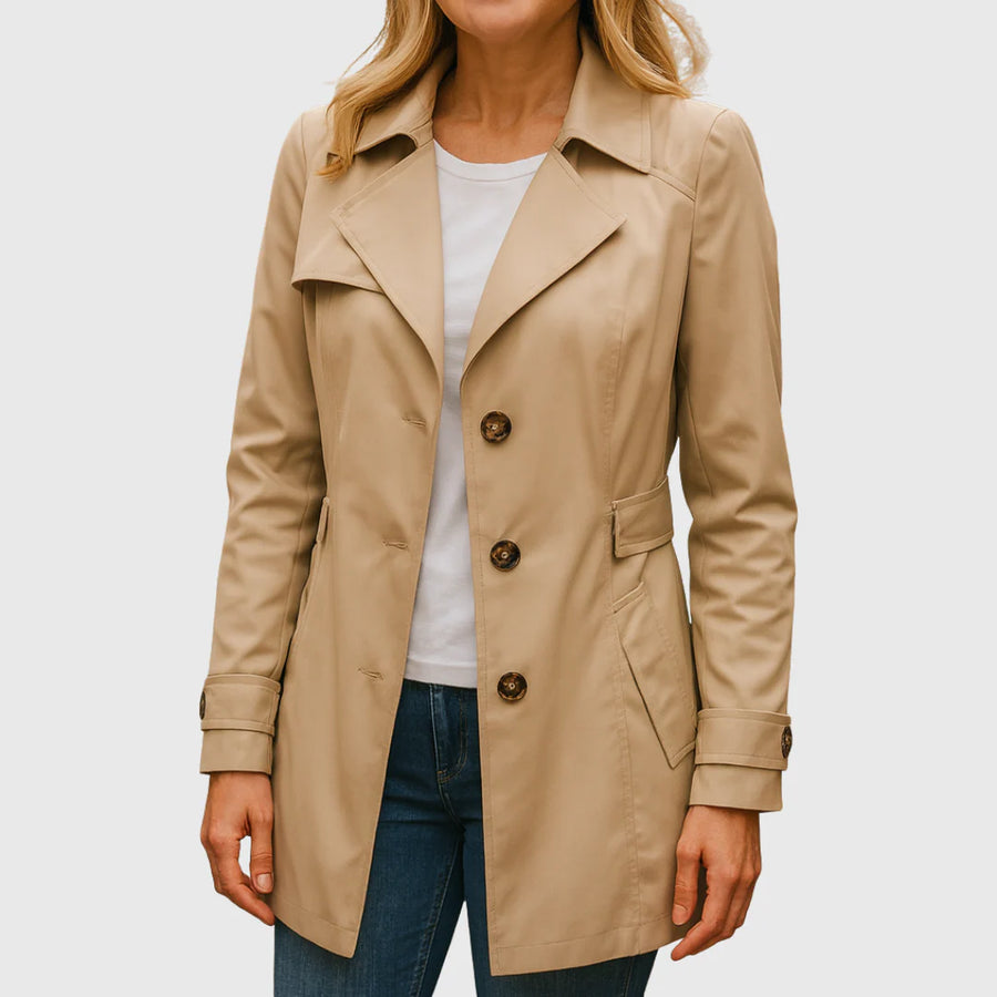 Jamie | Trench Coat Elegante de Otoño