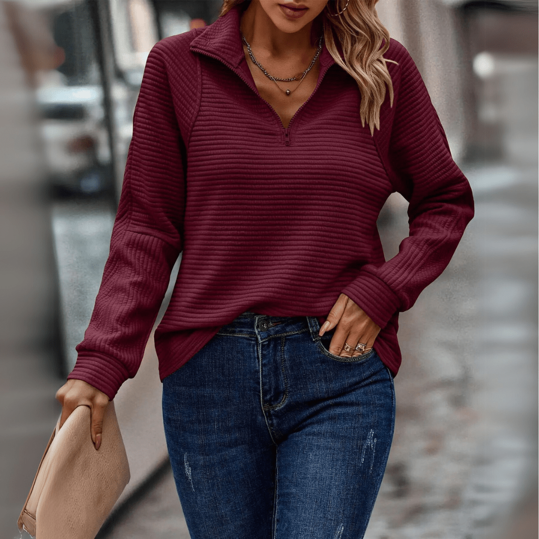 Kathleen | Ležérní svetr na zip
