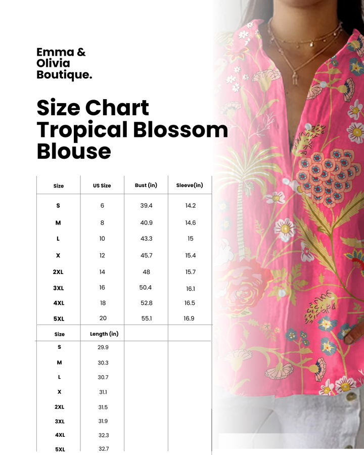 Floriana | Tropical Blossom Blouse