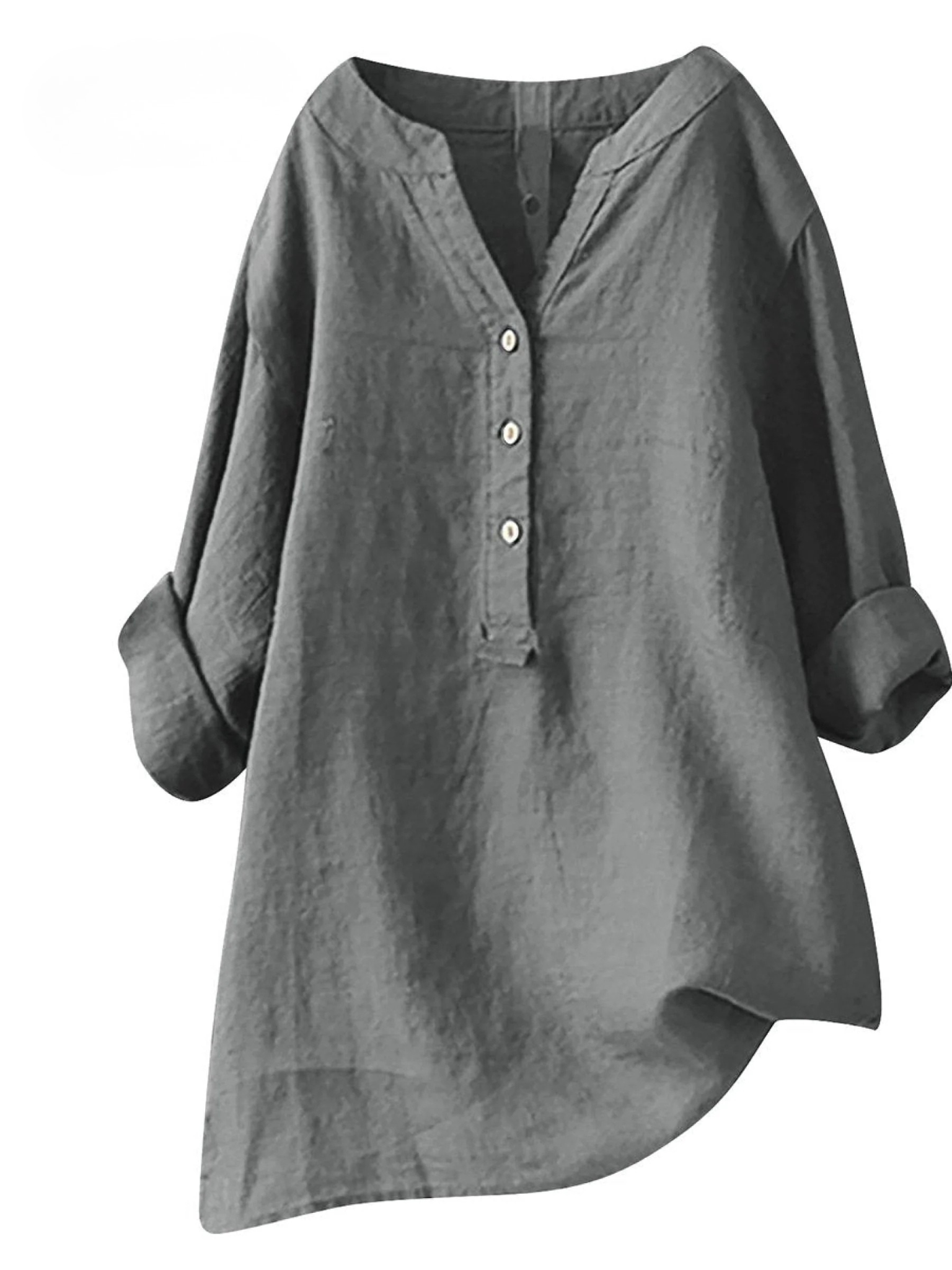 Women's  Retro Cotton And Linen Casual Shirt