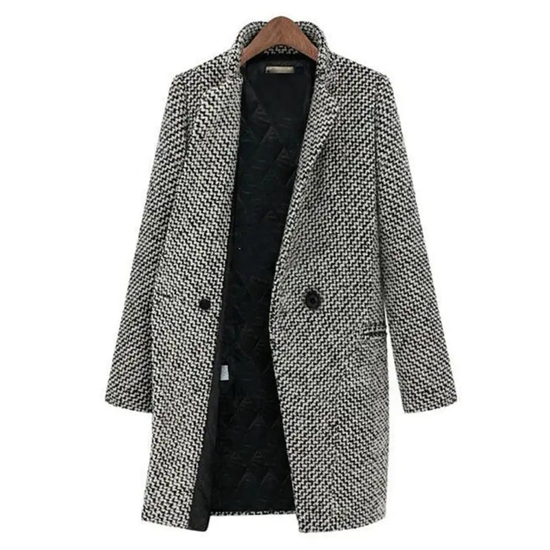 Evelyn - Abrigo Chic de Lana para Invierno