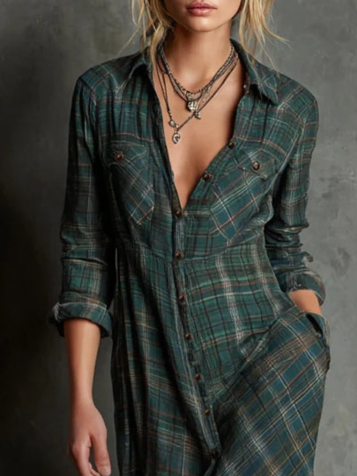 OLIE MAXI SHIRT DRESS