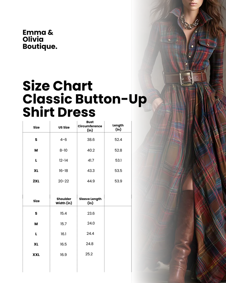 Mireline - Classic Button-Up Shirt Dress