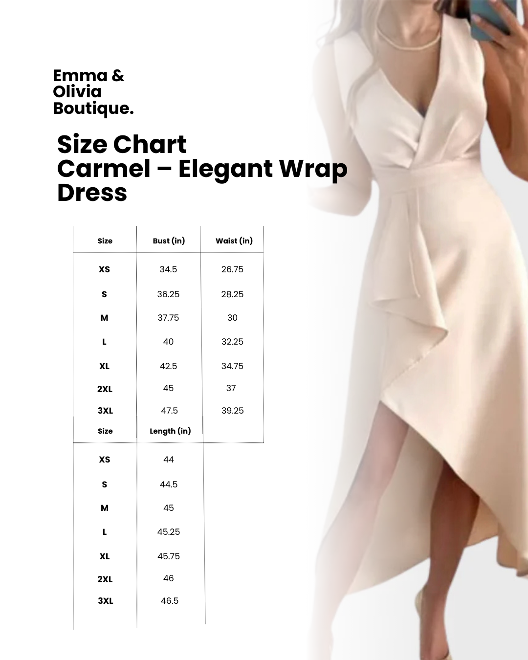 Carmel – Elegantní zavinovací šaty