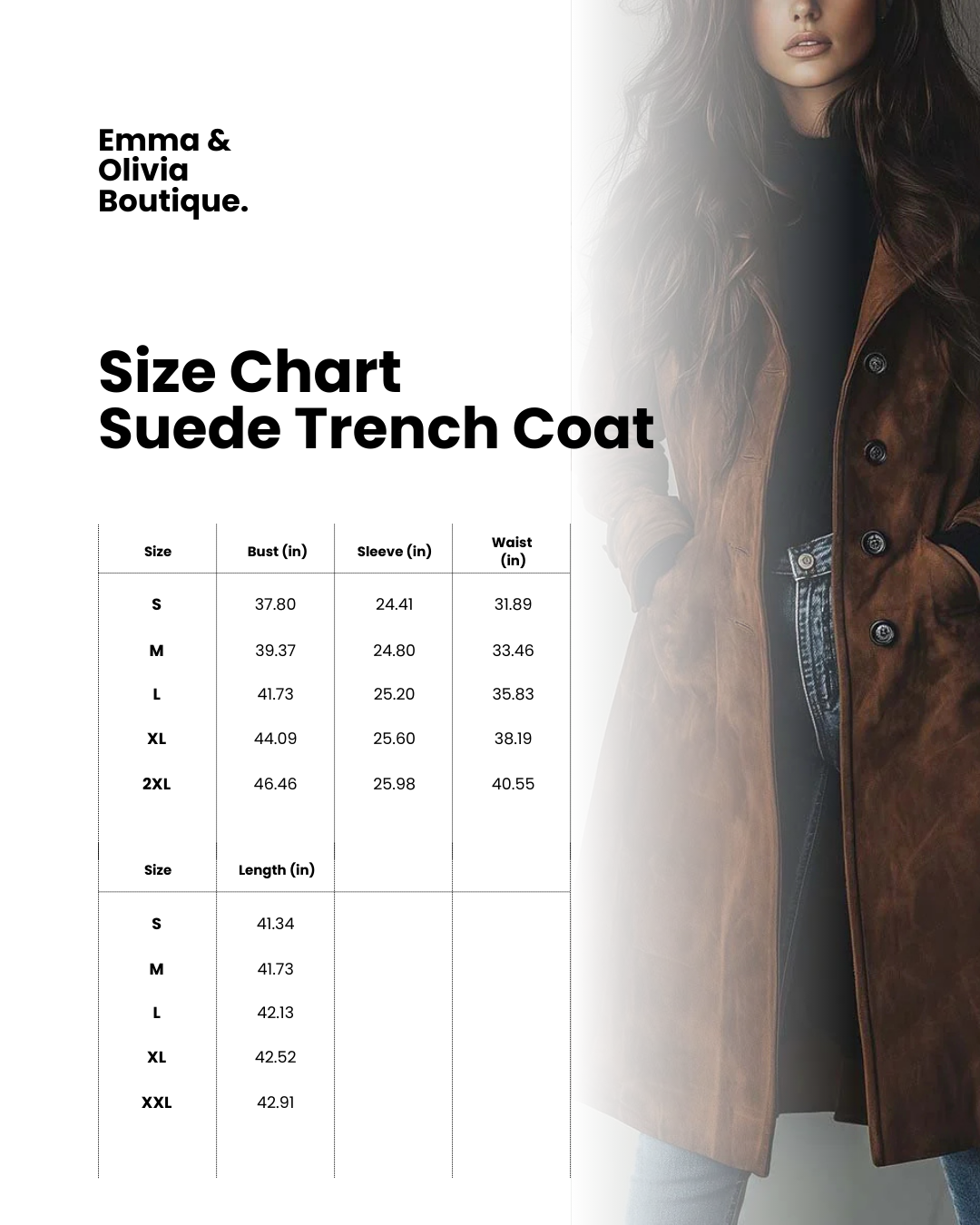 Vintage Suede Trench Coat