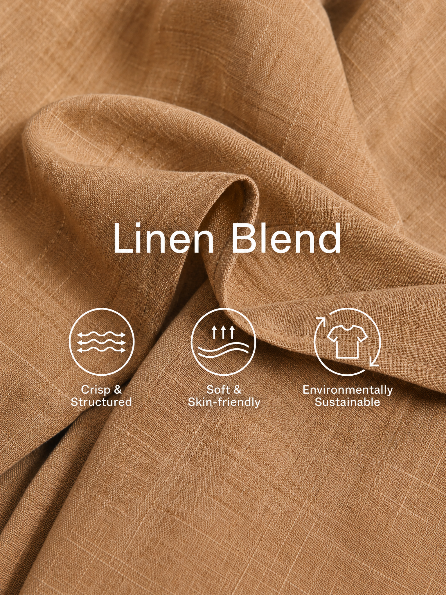 Women's Modern Minimalist Khaki Linen Blend Draped Asymmetric Short Sleeve Midi Dress