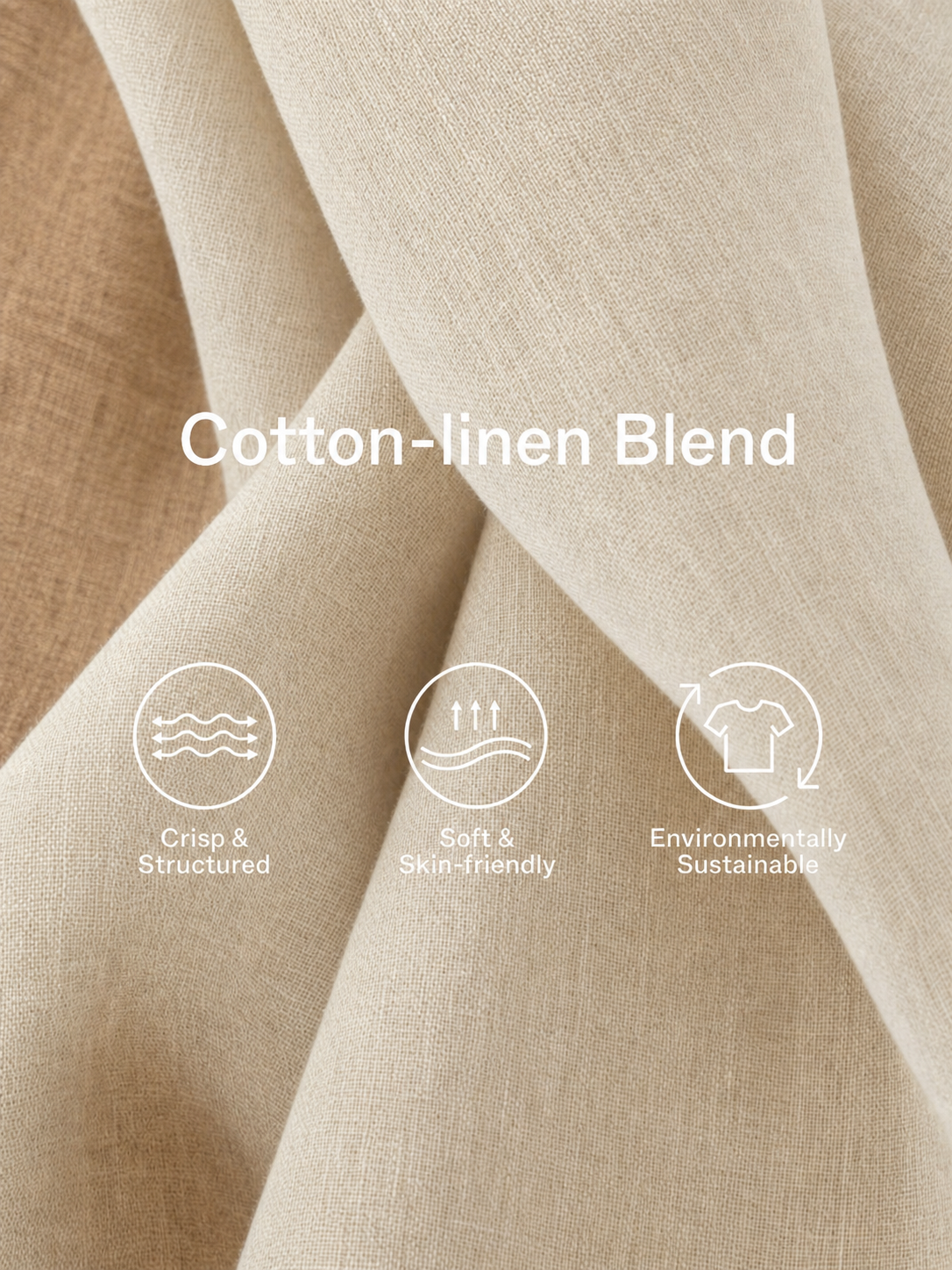 Women's Casual Off-White And Khaki Color-Blocked Cotton And Linen Halter Neck Fitted Waist Mini Dress