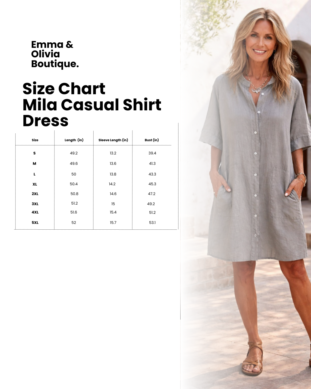 Mila | Casual Shirt Dress
