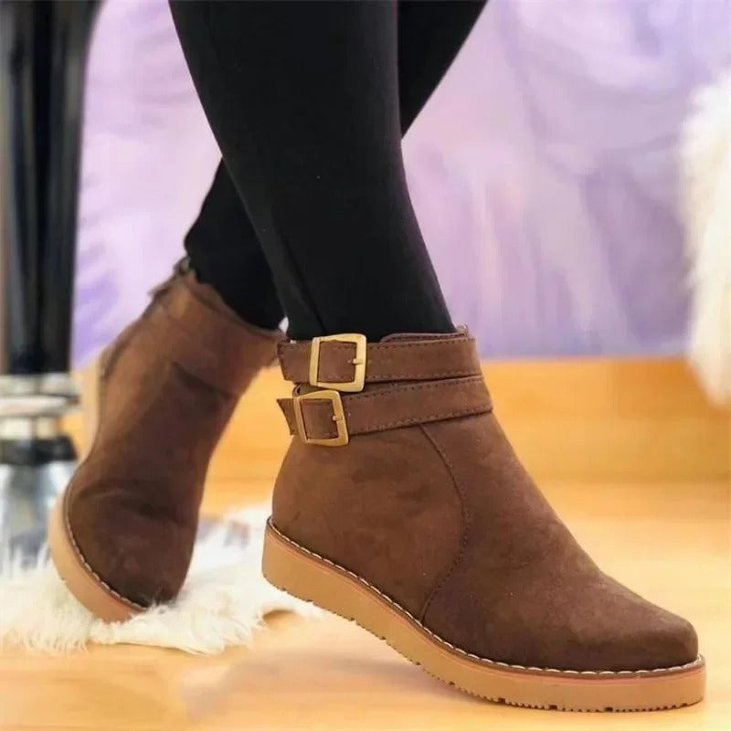 Noor - Bottines Femme avec Double Boucle