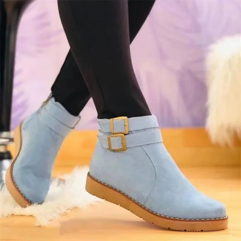 Noor - Bottines Femme avec Double Boucle