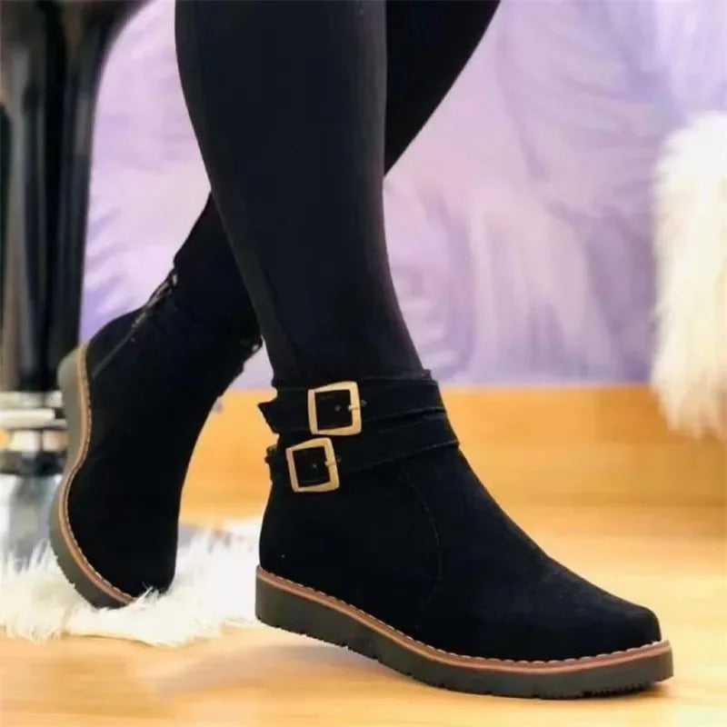 Noor - Bottines Femme avec Double Boucle
