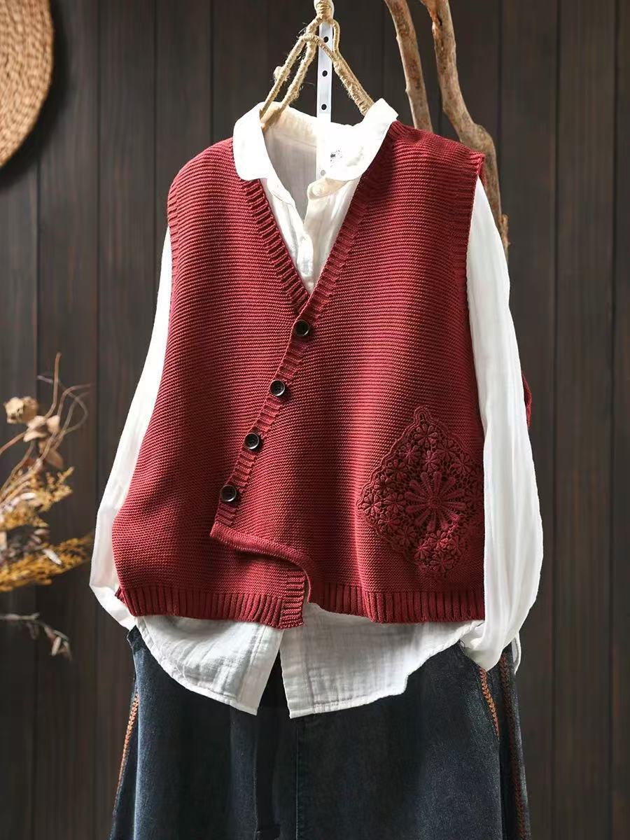 Minnie | Gilet tricoté d'inspiration rétro