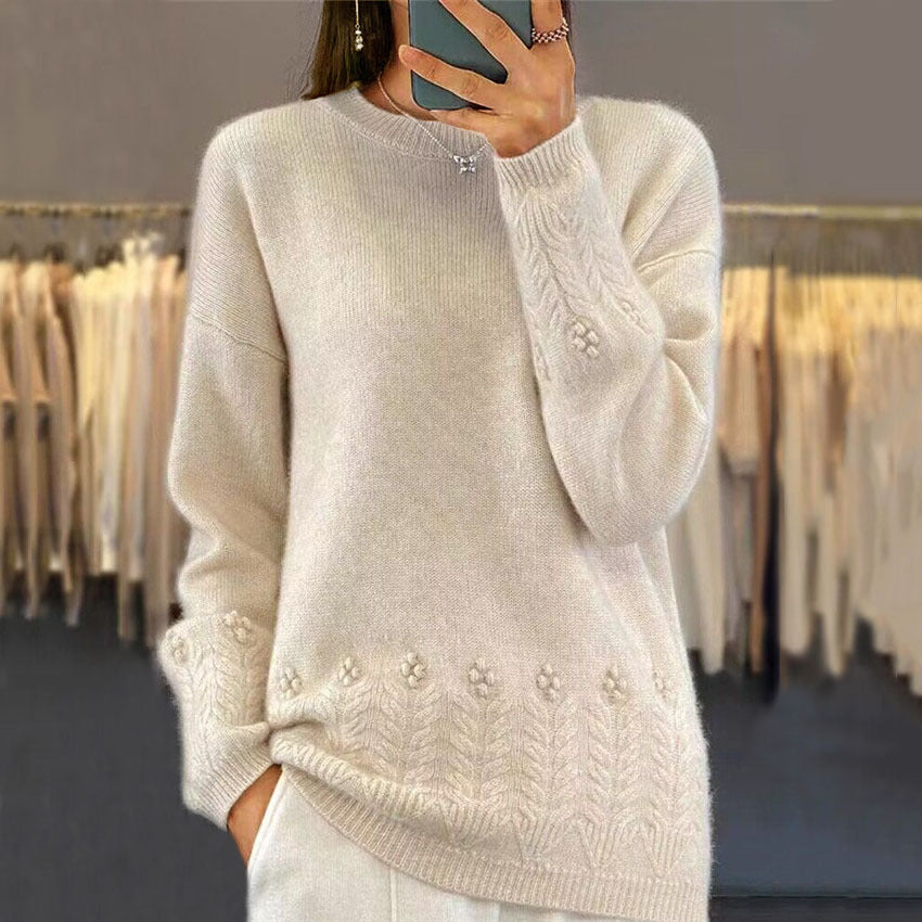Alma | Květinový pletený svetr
