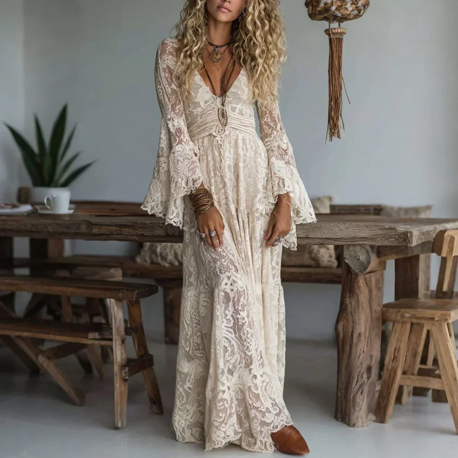 Lucasta - Premium Boho Maxi Dress