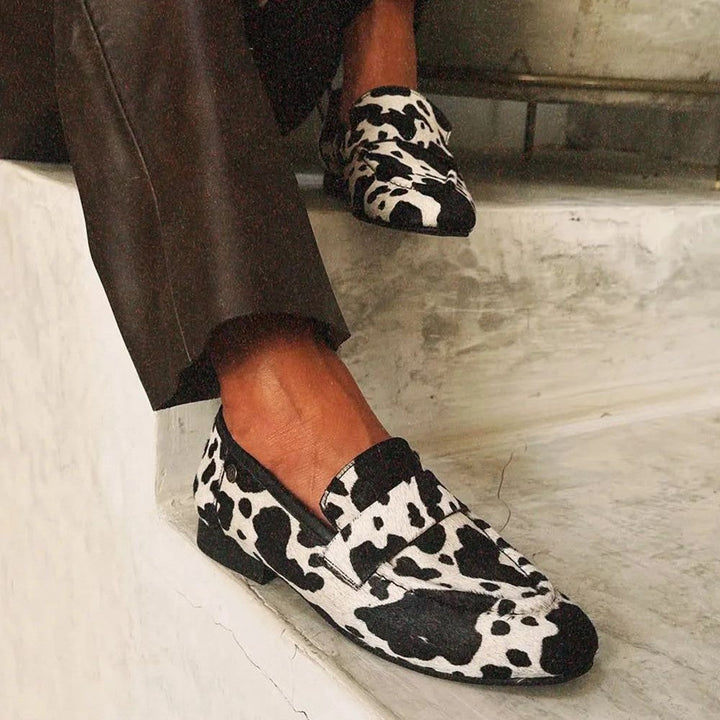 Elegant Animal Print Loafers | Loafers