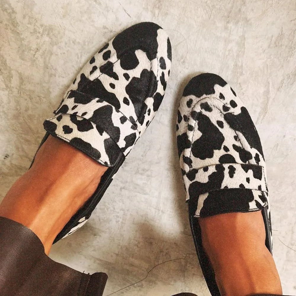Mocassins élégants à imprimé animal | Mocassins