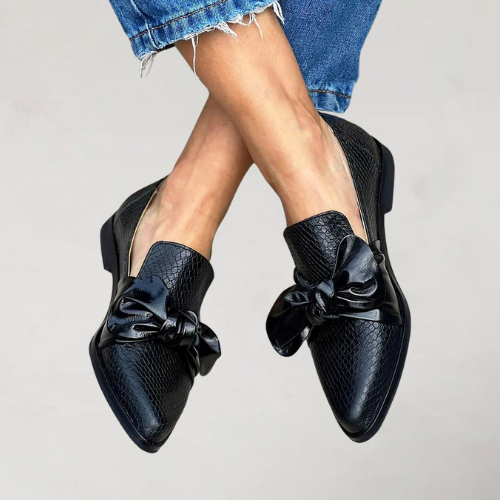 Carine | Mocassins imprimé serpent