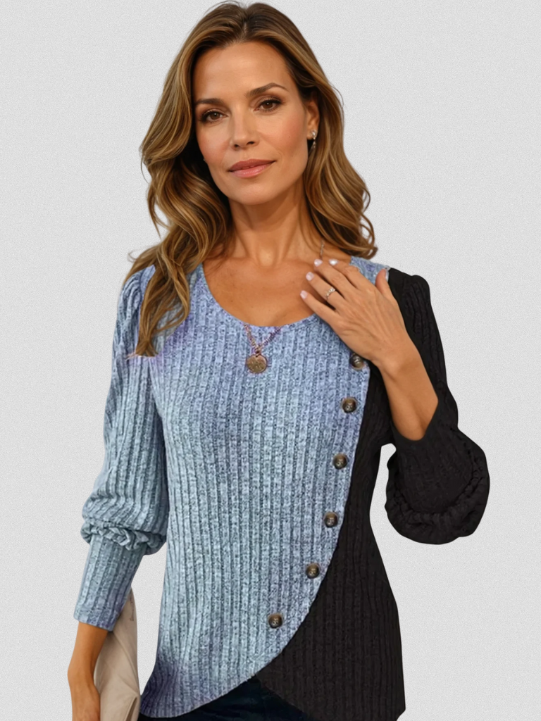 KAIA CASUAL KNIT LONGSLEEVE