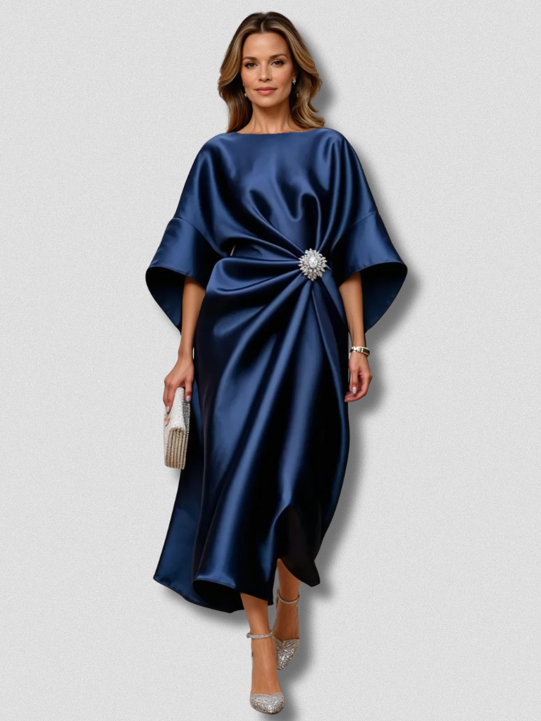 VESTIDO ELEGANTE DE SATÉN MARIS