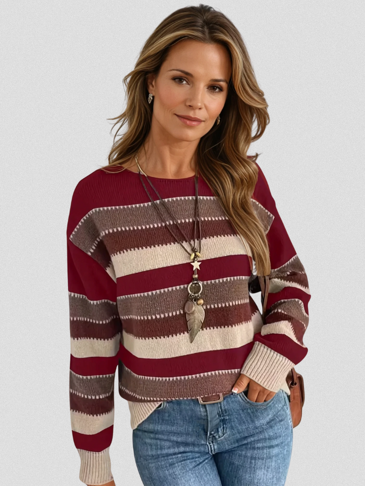 DUSTY STRIPED PULLOVER