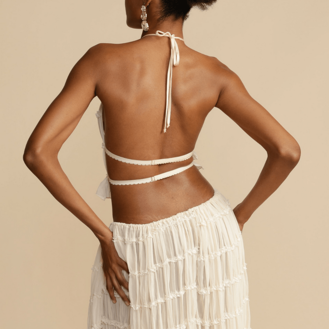 Lira| Conjunto de Top Halter y Falda
