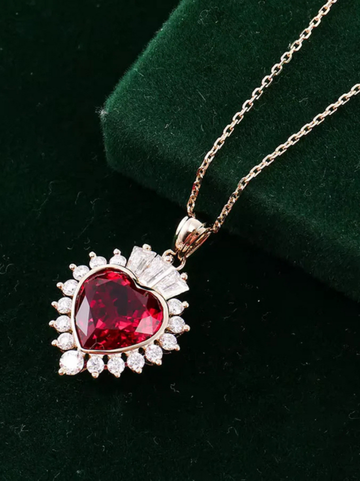 IMARA RUBY HEART PENDANT