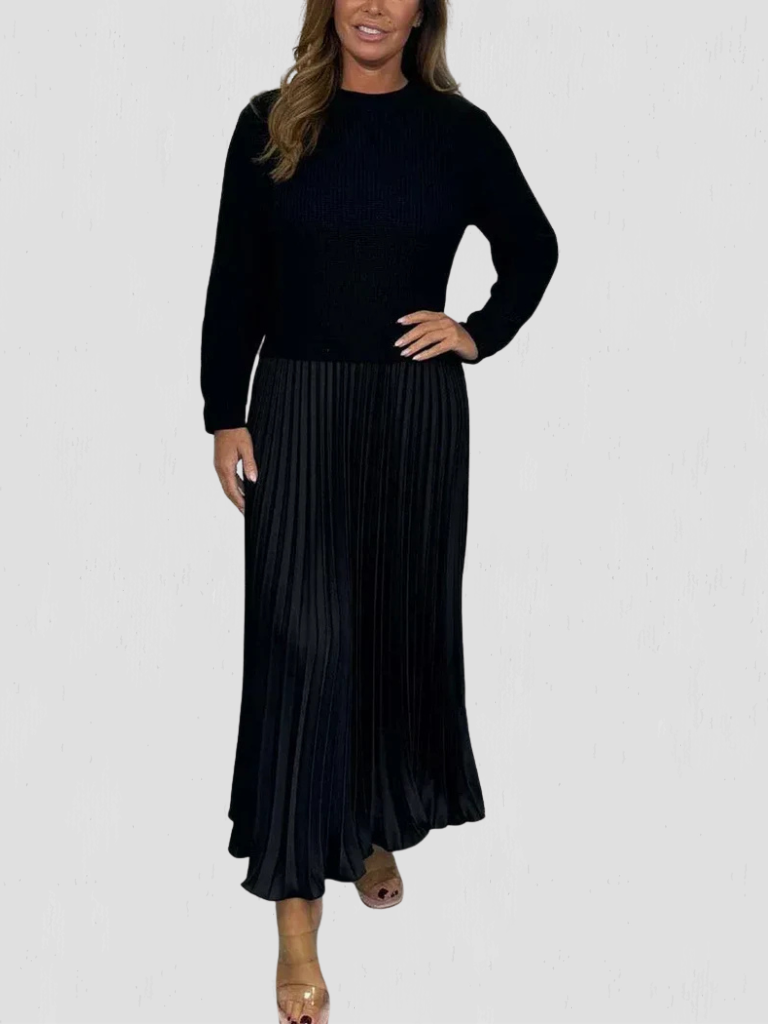 ELEGANTNÍ NABÍRANÉ SVÁTEČNÍ ŠATY