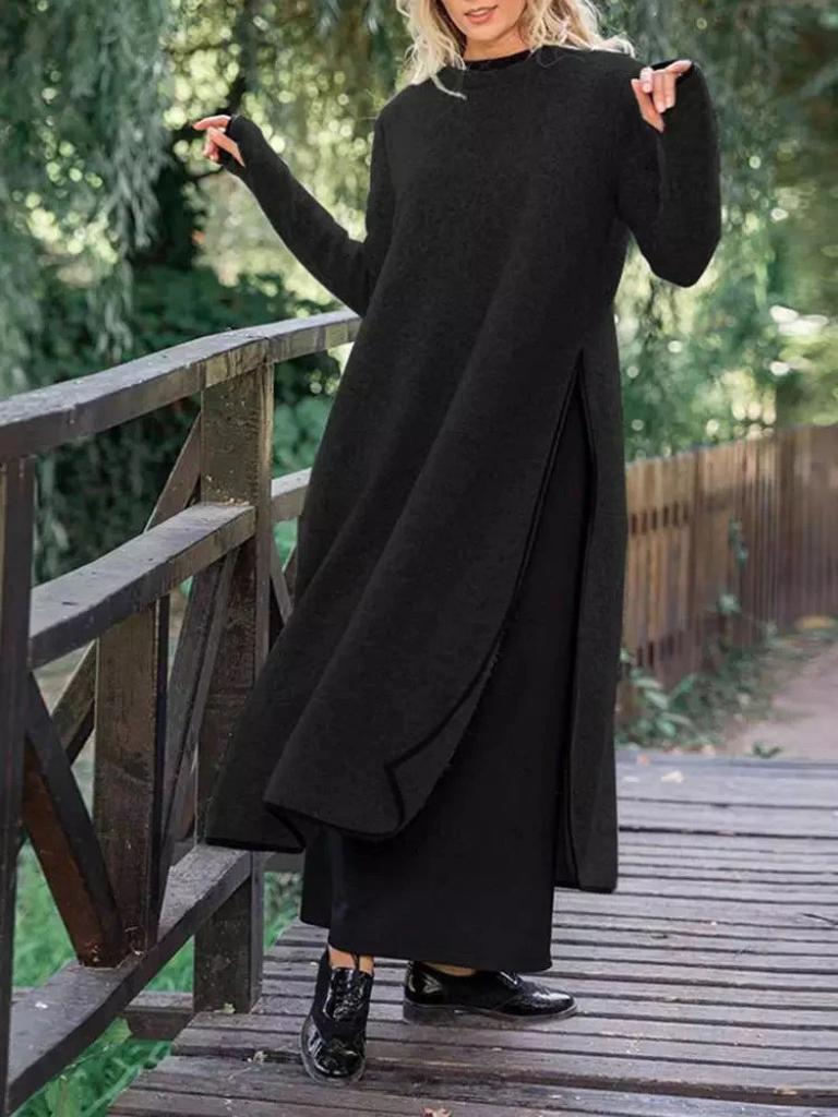 ROBE LONGUE EN MAILLE SOUPLE DANTE