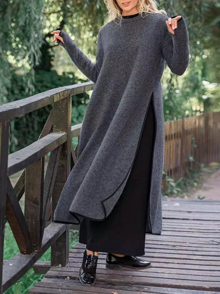 ROBE LONGUE EN MAILLE SOUPLE DANTE