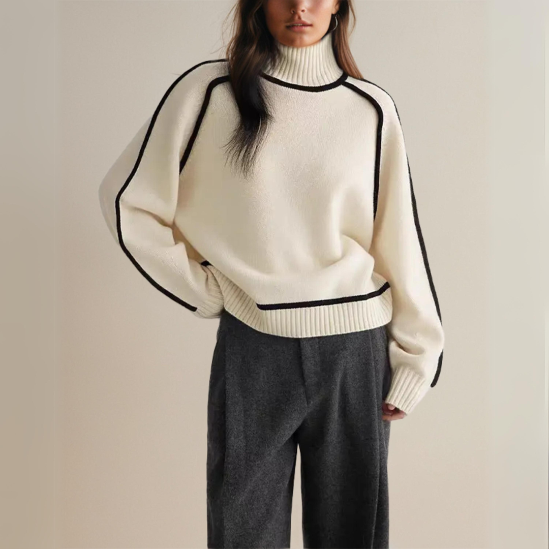 Claire - Pull col roulé chic