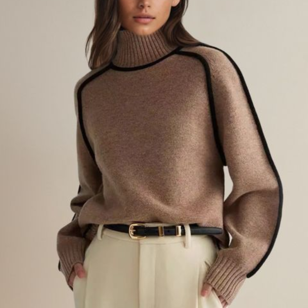 Claire - Pull col roulé chic