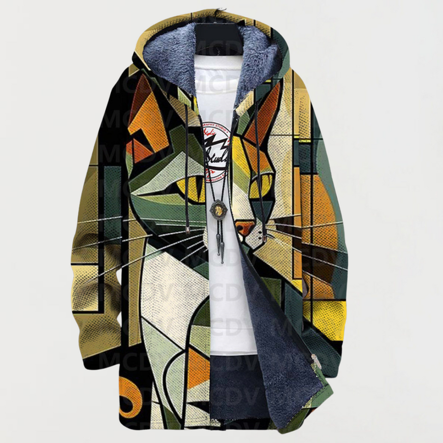 Luna | Geometric Cardigan for Cats
