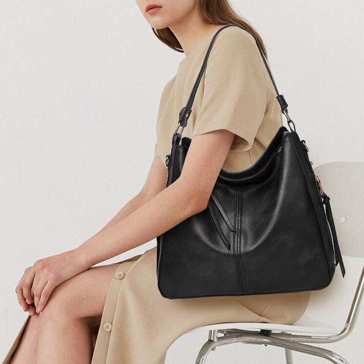 Cécile - Sac fourre-tout en cuir élégant
